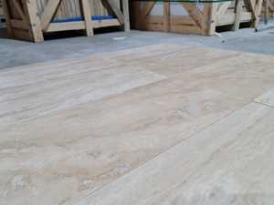 Baldosas de Travertino Clásicas con Corte de Vetas Claras 2025, 12 mm, Modernas, Rellenas de Madera, Pulimentadas, Duraderas, de Grado Comercial, Antideslizantes para Exteriores - Product Image 5