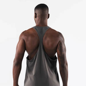 2025 nouvelle vente chaude personnalisé Polyester sans manches hommes débardeur tricoté Gym Fitness entraînement respirant Muscle haut Hip Hop Style - Product Image 4
