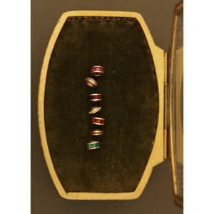 Pendentif Milestone Baguette Pierre de Naissance Tourmaline Rose Plaqué Or 14 carats Or Rose Style Religieux Fait Main Inde - Product Image 4
