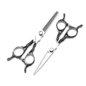กรรไกรตัดผมเหล็กแบบตรงสำหรับช่างตัดผม - Product Image 1