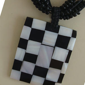 Collar de Mosaico Estilo Bohemio con Motivo de Concha Marina, 45x5,5 cm, Regalo - Product Image 2