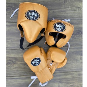 No Boxing No Life Elite Boxing Set with Premium Gloves <b>Head</b> Guard Groin Guard Complete Sparring <b>Training</b> Kit Adult And Children - Product Image 1