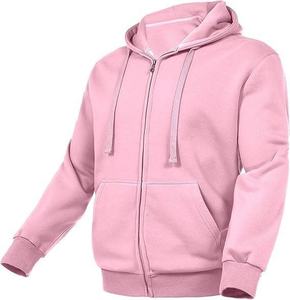 Sudadera con Capucha para Hombre, Color Sólido, Mezcla de Algodón, con Cierre, Tinte Liso y Secado Rápido, Personalizable, Talla Grande para Adultos - Product Image 3