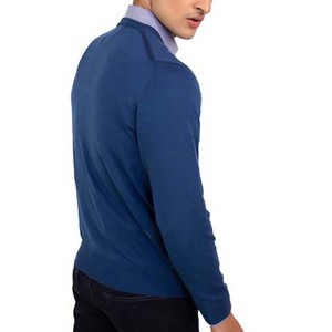 Suéteres de manga larga para hombre de alta calidad, ropa de invierno con cuello en V de Color sólido, transpirable, de secado rápido, precio barato para 2024 - Product Image 5