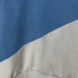 Sudadera con capucha de cuello cruzado azul blanco de primera calidad para mujer con bolsillos rosas, jersey de lana de algodón transpirable, ropa de calle con capucha - Product Image 5