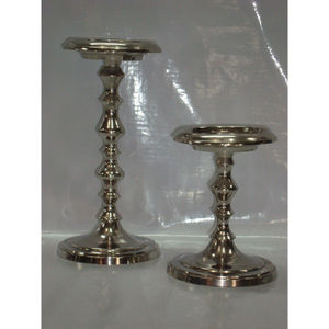 Candelabro de aluminio con Pedestal de diseño moderno, soporte de vela Vintage de lujo, alto pulido - Product Image 4