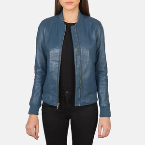Veste en cuir moderne pour femmes en cuir véritable, vestes de moto et de bombardier élégantes, vêtements d'extérieur confortables pour toutes les occasions - Product Image 4