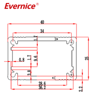 Boîtier en aluminium anodisé d'usinage CNC boîtier d'instrument électronique en métal boîtier de jonction boîtier PCB boîtier Rail Din
