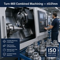 Service d'usinage CNC de précision 5 axes sur aluminium et acier inoxydable, tournage, fraisage, brochage, OEM/ODM personnalisé, vérifié CMM 0,005 mm, certifié ISO