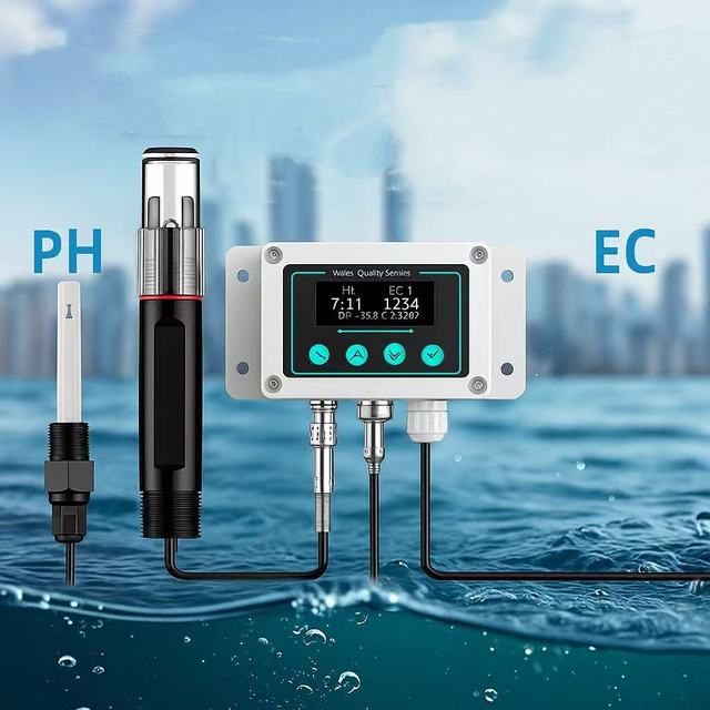 RS485 4-20mA Multi Parameter PH EC Water Quality Sensor for Water Treatment