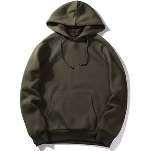 Sudaderas de algodón 100% de gran tamaño con logotipo personalizado sudaderas gruesas de felpa francesa de calidad de lujo con estampado de peso pesado sudaderas con capucha de hombre en blanco - Product Image 3