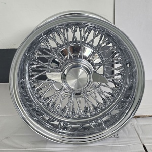 Nueva Llanta <span class=keywords><strong>de</strong></span> Acero Cromado <span class=keywords><strong>de</strong></span> 13 Pulgadas con 72 Radios Tipo Cruzado, Tipo Inverso, para <span class=keywords><strong>Autos</strong></span> <span class=keywords><strong>de</strong></span> Pasajeros 13X7J, Incluye Tapas y Adaptadores - Product Image 3