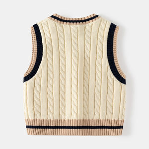 Vente en gros 2025 Nouveaux pulls pour hommes 100% coton, gilet en tricot de style coréen, vêtements d'extérieur, OEM ODM - Product Image 2