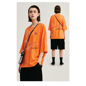 Camiseta de mujer con cuello redondo de alta calidad Logotipo impreso personalizado Material de algodón ecológico - Product Image 3