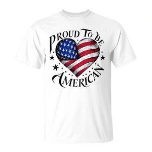T-shirt Promozionale Orgogliosa di Essere Americano - Product Image 2