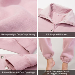 Custom Logo Regular Fit High Waist Canvas Streetwear Winter Flat Front Joggers Track <b>Pants</b> for <b>Women</b> - Product Image 4