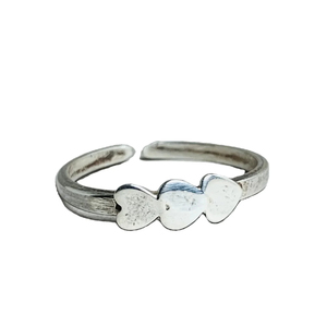Anillo en forma de corazón Anillo de Plata de Ley 925 con forma de corazón Anillo de diseño clásico más vendido Joyería de plata al por mayor - Product Image 1