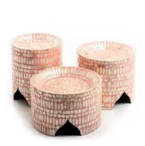 แท่นวางเค้กไข่มุกสีดำงานแฮนด์เมดสไตล์โมเดิร์นคุณภาพระดับพรีเมียม - Product Image 2