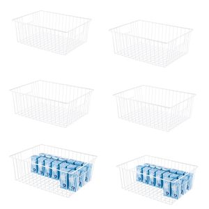 Luxury Iron <b>Rectangle</b> Multifunction Snack <b>Storage</b> <b>Basket</b> with Japanese Mesh Design Eco-Friendly Food <b>Storage</b> Wardrobe Organizer - Product Image 4