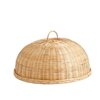 Nouveau design 2026 Panier de rangement alimentaire décoratif tressé avec couvercle, emballage OEM du fabricant vietnamien