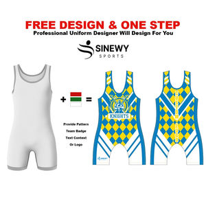 Uniforme de lutte pour hommes Spandex Polyester Durable Wrestling Singlet Polyester Hommes Wrestling Uniform - Product Image 4