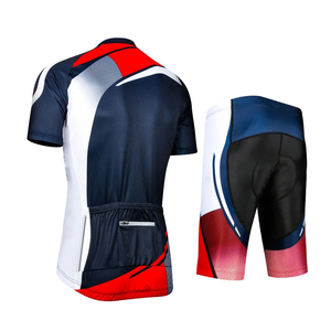 Ensemble maillot et short de cyclisme pour homme sur mesure, respirant, séchage rapide, avec logo et design personnalisés pour adultes, faible MOQ - Product Image 3