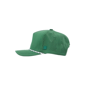 Custom Branded Logo Breathable Golf Hat 5-Panel Laser Cut Holes Custom Front / Side Rubber Logo Adjustable Back Closure Vietnam - Product Image 3