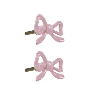 Pink <b>Bow</b> Design Knob for Cabinets Drawers and <b>Doors</b> Cute Decorative Handle for Kids Room Home Decor and Stylish Furniture Use - Product Image 1