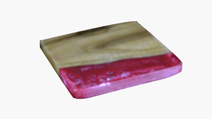 Madera Natural Premium para Decoración, Adorno de Resina Roja, Diseño Artesanal Cuadrado Tradicional Antiguo para Comedor de Estilo Rústico - Product Image 3