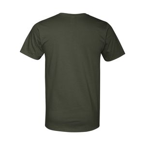 T-shirt à col en V d'été de vente chaude pour hommes 100% coton tricoté à manches courtes et poids léger - Product Image 2
