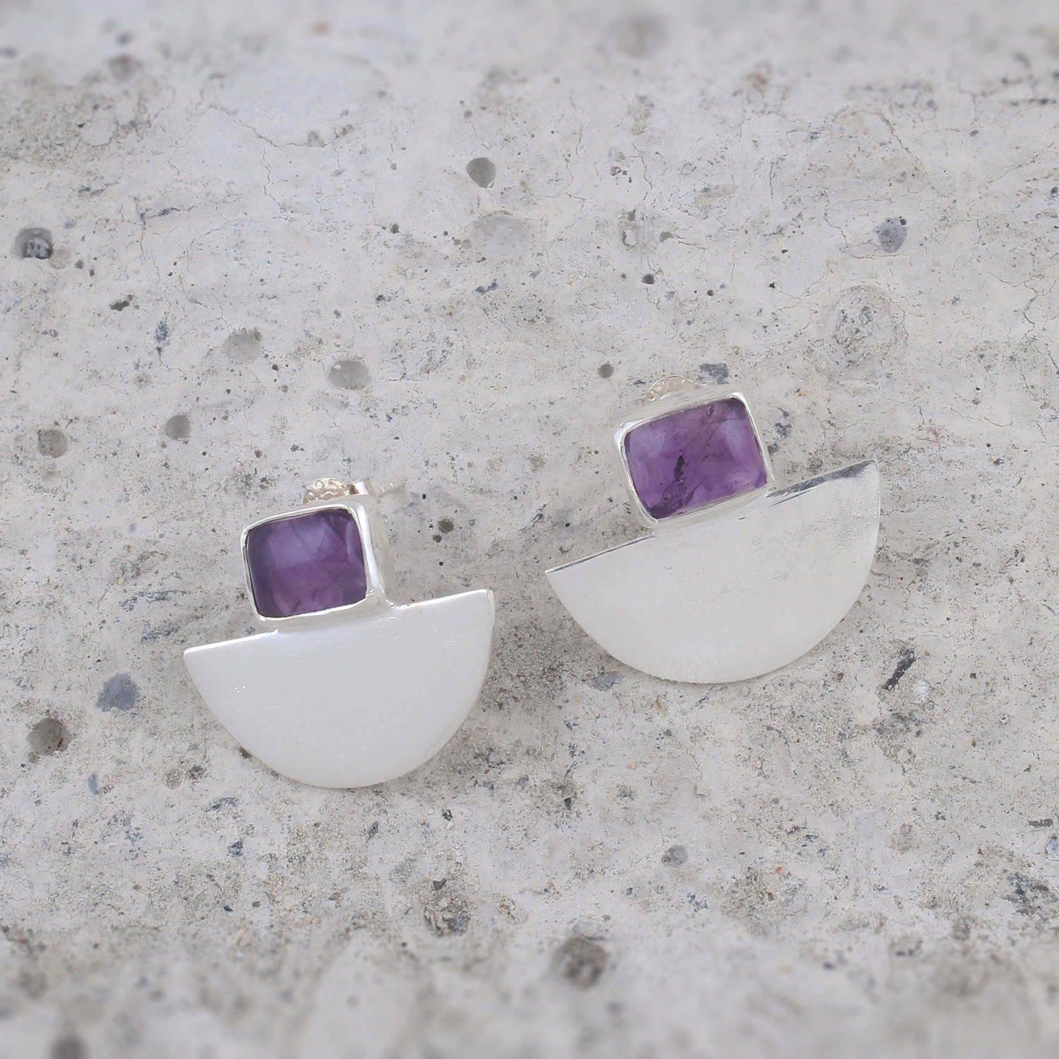 tumbled tourmaline earrings silver 925