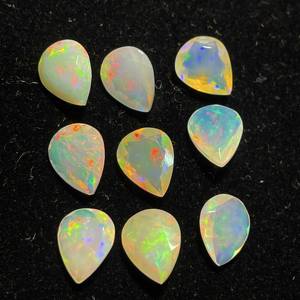 Lot de pierres précieuses en vrac de taille de mélange d'opale éthiopienne naturelle 12 mm Multi Fire Welo Opal White Color Jewelry avec certificat IGI - Product Image 5