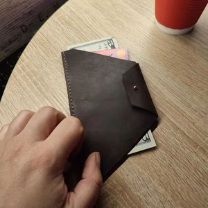 Titular de la factura Logotipo personalizado Restaurante Titular de la verificación de cuero genuino Invitado Presentador Titular de la factura 2017 - Product Image 1