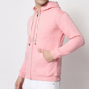 Meilleur prix pour les sweats à capuche zippés pour hommes, 100% coton, tissu respirant décontracté pour l'hiver, haute qualité, fabriqué au Pakistan - Product Image 4