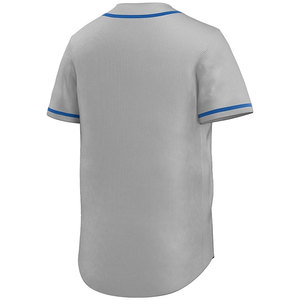 เสื้อเบสบอลแขนสั้นผู้ชายเสื้อกีฬาเบสบอลกระดุมเต็มโลโก้ OEM ผ้าโพลีเอสเตอร์ออกแบบได้ตามต้องการ - Product Image 3