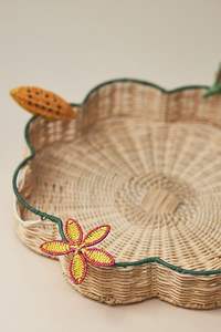 Modern Unique Design Home Decor Hand Made Rattan Serving <b>Tray</b> or Cane or Bamboo <b>Tray</b> at Reasonable Rate - Product Image 6