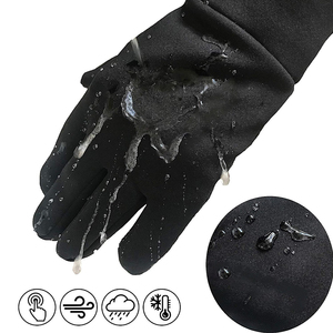 Gants de sport thermiques entièrement imperméables, compatibles avec les écrans tactiles, écologiques, lavables, en cuir synthétique/cuir PU pour le cyclisme - Product Image 5