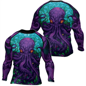 Camiseta de Compresión de Manga Larga Transpirable para Artes Marciales Mixtas (MMA) 2026, Diseña Tu Propia Camiseta de Compresión Sublimada, Rashguard de BJJ con Estampado Personalizado - Product Image 2