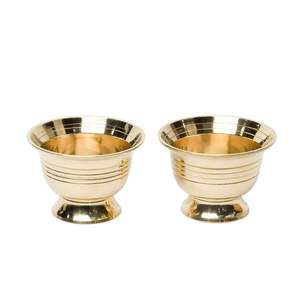 Frutal de latón pulido hecho a mano, elegante cuenco de Metal decorativo para mesa de comedor y decoración festiva del hogar - Product Image 1