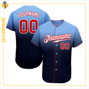 Camisetas de béisbol de ingeniería de precisión SAMAVIA, ajuste personalizado para equipos de EE. UU., camiseta de béisbol de rendimiento profesional, atletas de EE. UU. personalizables - Product Image 1