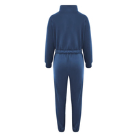 Conjunto Deportivo de Yoga para Mujer al por Mayor, Mezcla de Poliéster/Spandex, Sudadera Holgada, Pantalones Jogger, Chándal Personalizable