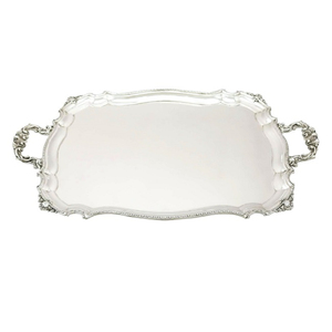 Dernier modèle de plateau alimentaire en aluminium argenté de grande taille à prix abordable idéal pour le chocolat et les aliments Plateau élégant pour ustensiles de cuisine - Product Image 2