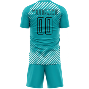 ชุดเสื้อฟุตบอลผ้าโพลีเอสเตอร์แบบซับลิเมชันชุดสำหรับผู้ใหญ่ทั้งชายและหญิงผ้าแห้งเร็วระบายอากาศได้ตามต้องการ - Product Image 3