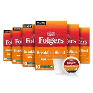 Café Folgers Breakfast Blend, torréfaction douce, dosettes Keurig K-Cup, 10 unités (lot de 6) - Product Image 6