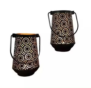Luxury Votive T- Light Metal Round Candle Holder Decorative Black <b>Gold</b> Plated Finished S/3 Creative Household Wedding <b>Decoration</b> - Product Image 3