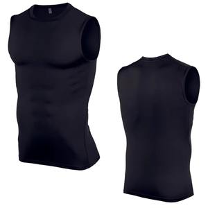 Camiseta sin mangas de gimnasio de poliéster personalizable para hombre, chaleco sin mangas con ajuste muscular, logotipo personalizado para entrenamiento Fitness Casual - Product Image 2