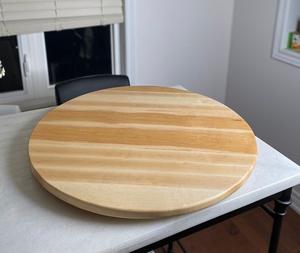 Bandeja de Servir Redonda de Madera Rústica Vintage - Bandeja Decorativa de Madera para Decoración del Hogar - Product Image 5