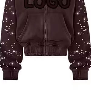 Survêtement pour homme avec strass, design personnalisé, contraste de couleurs, prix de gros, qualité supérieure - Product Image 4