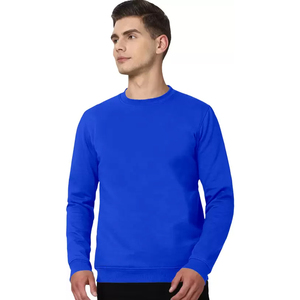 OEM personalizado Unisex 100% algodón ropa de calle de lujo de gran tamaño bordado polar sudaderas con capucha cuello redondo básico sudaderas - Product Image 1