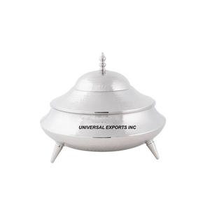 Stainless Steel Double Wall Hotpot High Quality Handmade Designer Casserole Round Shape Fancy metal <b>Food</b> <b>Warmer</b> - Product Image 1